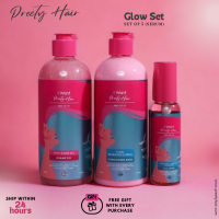 Preety Hair Glow Combo - Shampoo + Conditioner + Keratin + Protein Hair Serum + Free Gift