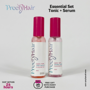 NEW LOOK Preety Hair Keratin + Biotin Water Based Hair Tonic + Keratin Protein Hai Serum
